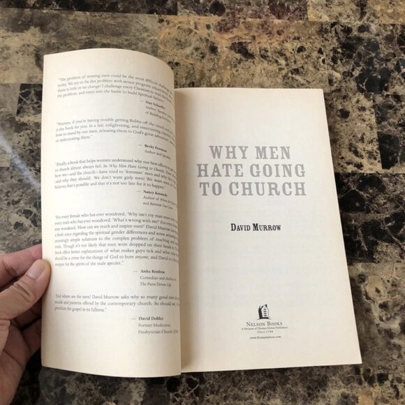 WHY MEN HATE GOING TO CHURCH David Murrow 2005 Paperback - Picture 9 of 9